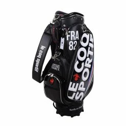 Le Coq Sportif Golf Big Logo 9.5" PU Cart Bag (Black)
