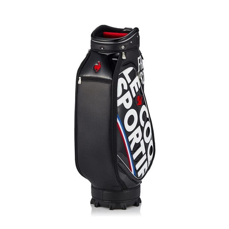 Le Coq Sportif Golf Big Logo 9.5" PU Cart Bag (Black) 2 Le Coq Sportif Golf Big Logo 9.5" PU Cart Bag (Black) - Image 2