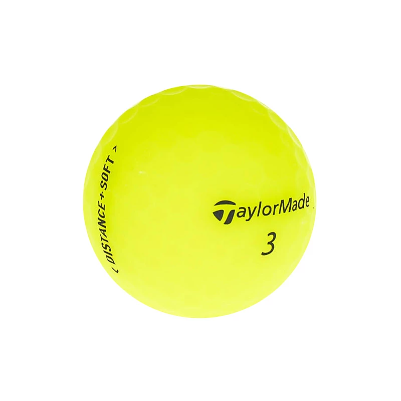 TaylorMade Distance + Soft (2020) (Yellow) Golf Ball 2 TaylorMade Distance + Soft (2020) (Yellow) Golf Ball - Image 2