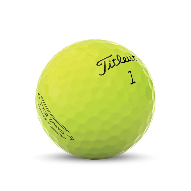 Titleist Tour Speed (2022) (Yellow) Golf Ball 2 Titleist Tour Speed (2022) (Yellow) Golf Ball - Image 2